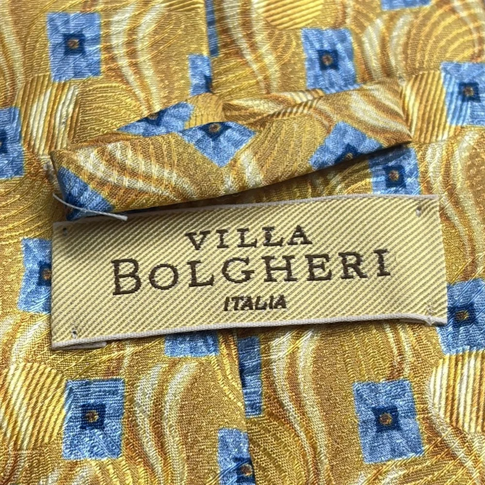 Villa Bolgheri Neck tie Italian Geometric‎